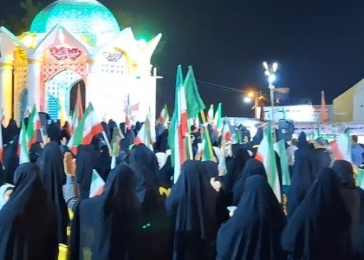 اجتماع شبانه مردمی در گناوه