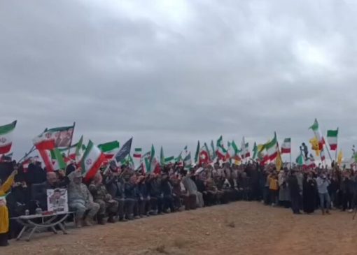 اجتماع مردم در دشت پرزان شهرضا در سال‌روز واقعه طبس